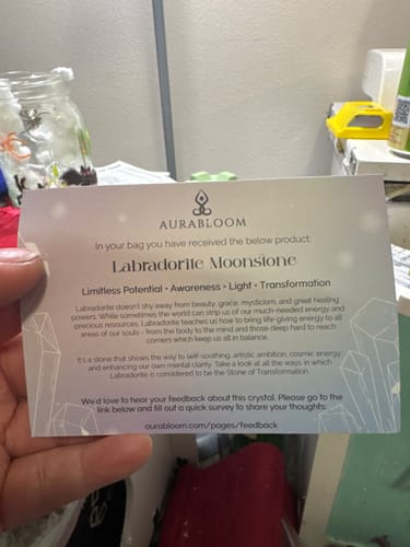 Customer photo review of The Crystal Comfort Card Deck Offer