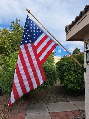 Customer photo review of 3' x 5' American Flag Set