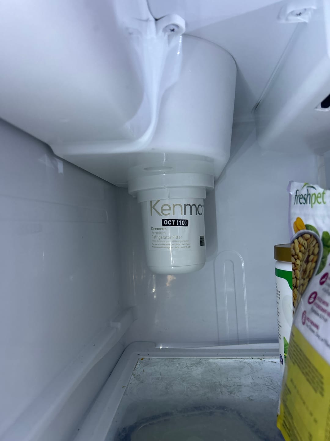 Customer photo review of Kenmore 9890 Replacement Refrigerator Water Filter, 1 Count