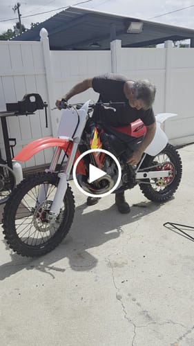 Customer video review of KKE 21" 18" or 21" 19" Aluminum Wheels - HONDA CR125R 1995-1997 CR250R 1995-1996 CR500R 1995-2001