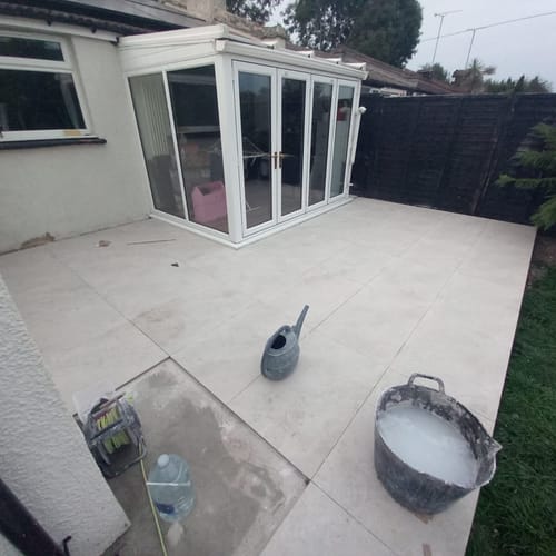 Customer photo review of Himalayan - White Porcelain Paving Tiles - 900 x 600 x 20mm
