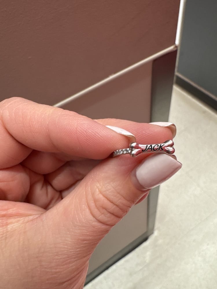 Customer photo review of Custom Dog Bone Ring