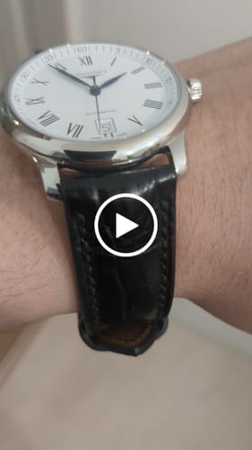 Customer video review of クロコダイルレザー 腕時計ベルト - ブラック