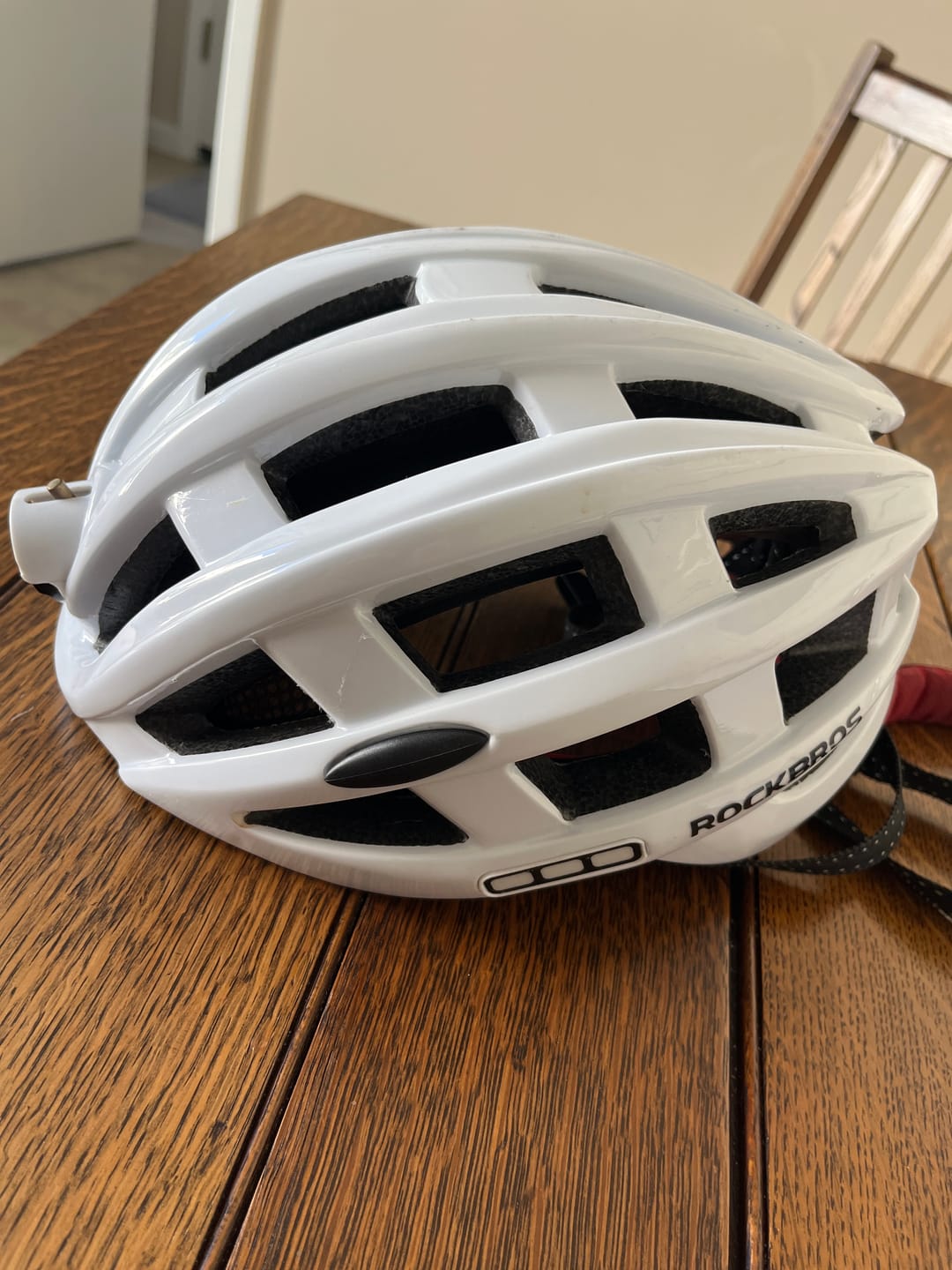 Customer photo review of Bike Helmet with LED Front and Rear Light