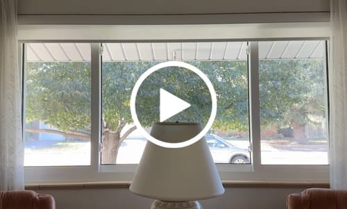 Customer video review of SmartWings Hardwired Motorized Light Filtering Roller Shades 70% Blackout Essential