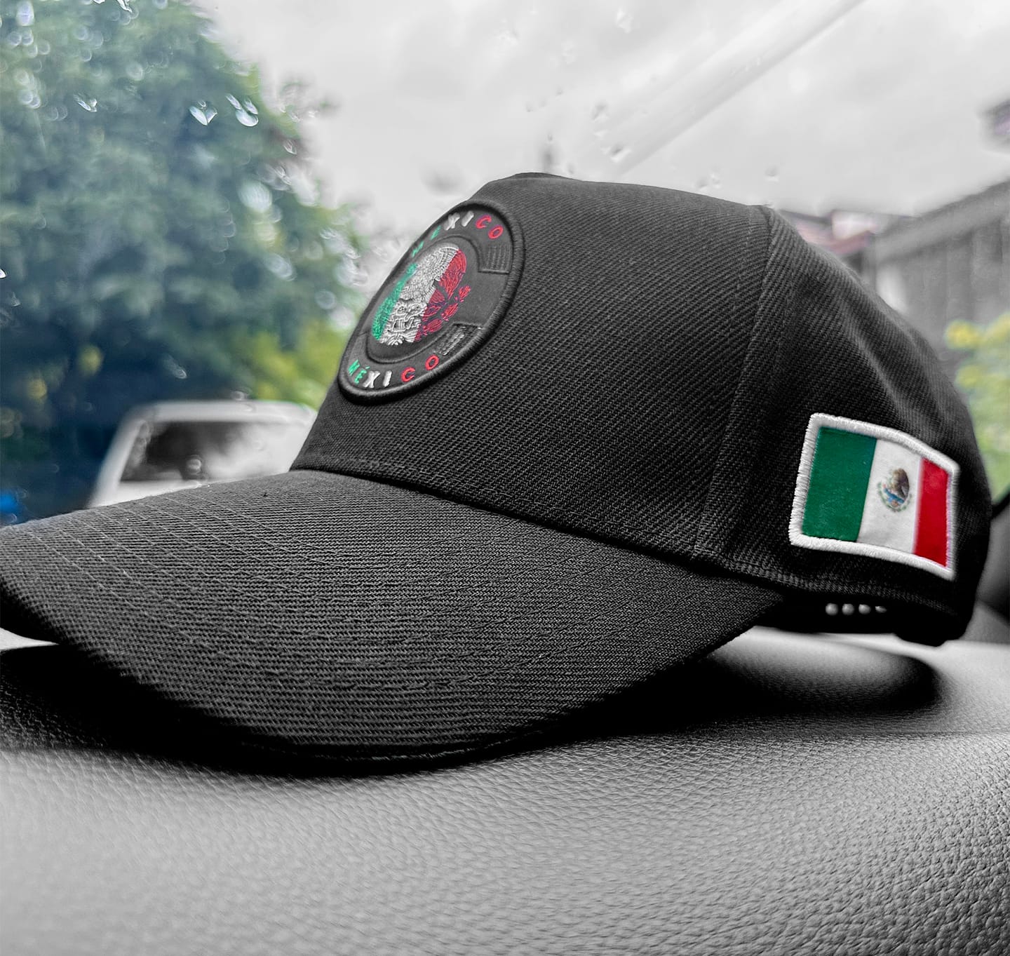 Customer photo review of Mexico Heritage Black Snapback Cap