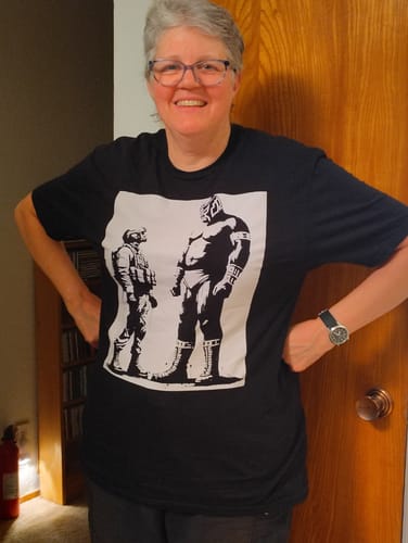 Customer photo review of Luchadora Latina Power T-Shirt