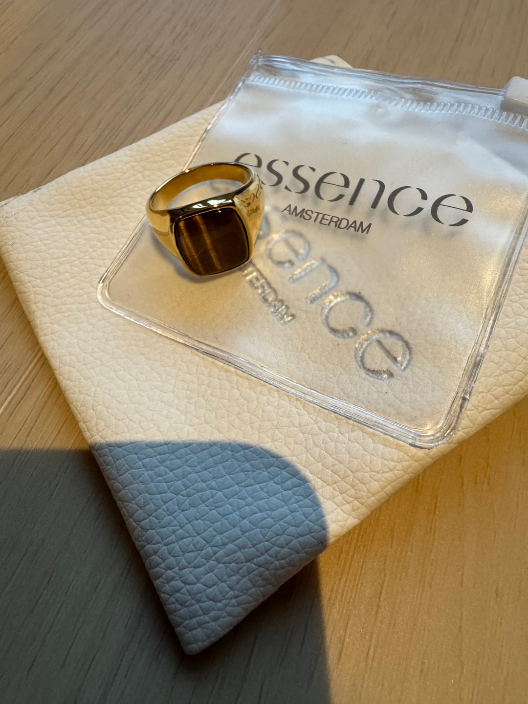 Customer photo review of King Tiger's Eye Ring (Gold)