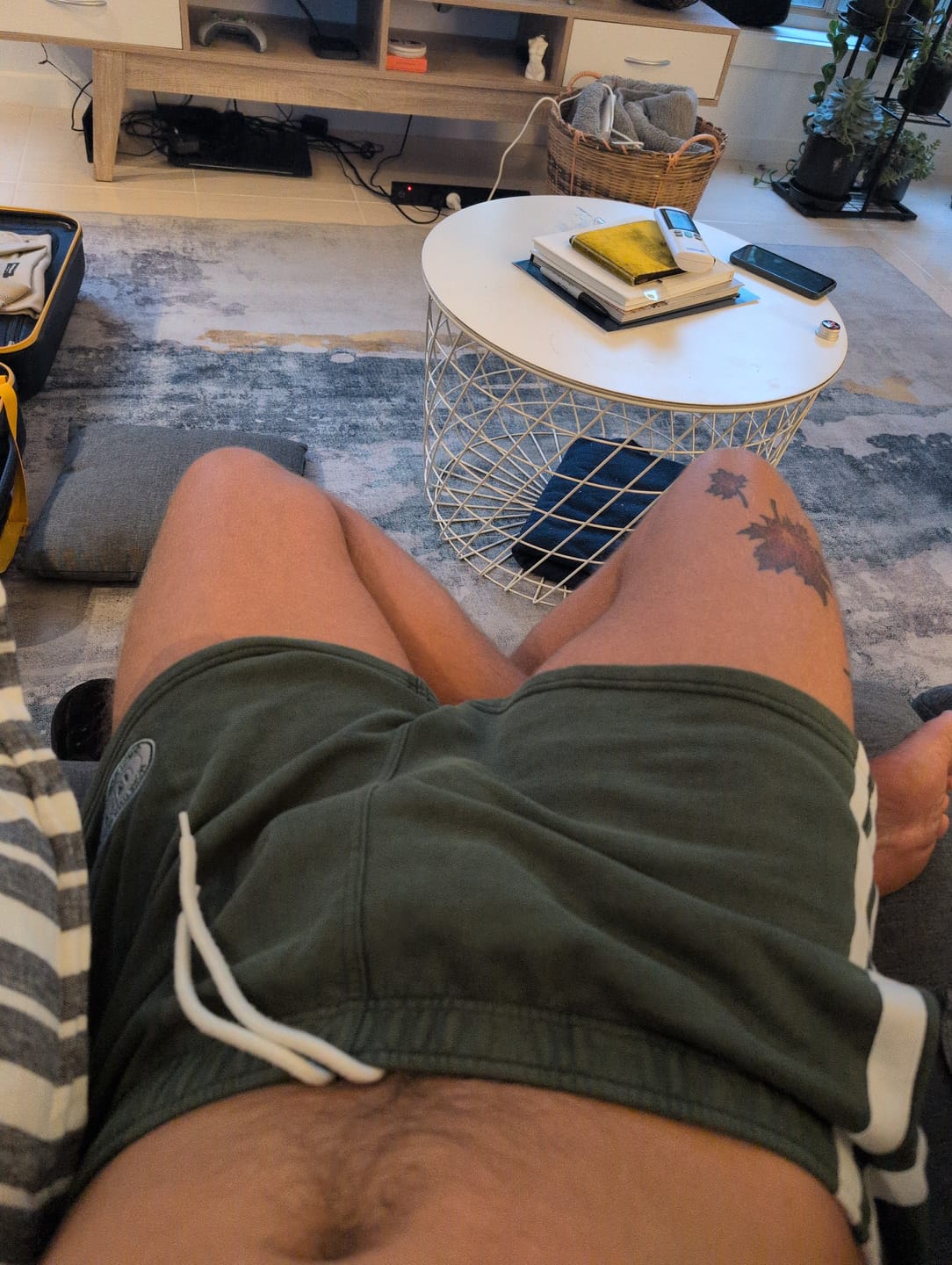 Customer photo review of Vintage Cotton Shorts - Green White
