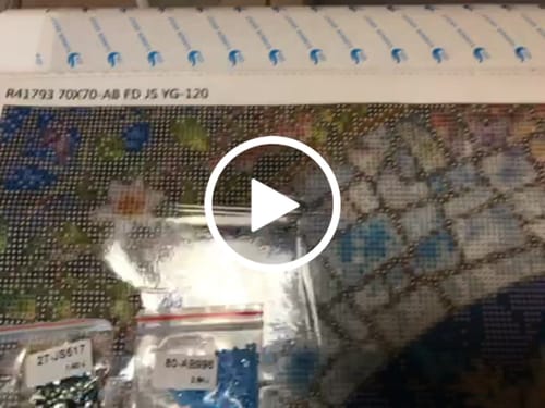 Customer video review of 5D Diamond Painting – Tor zur Blütenwelt