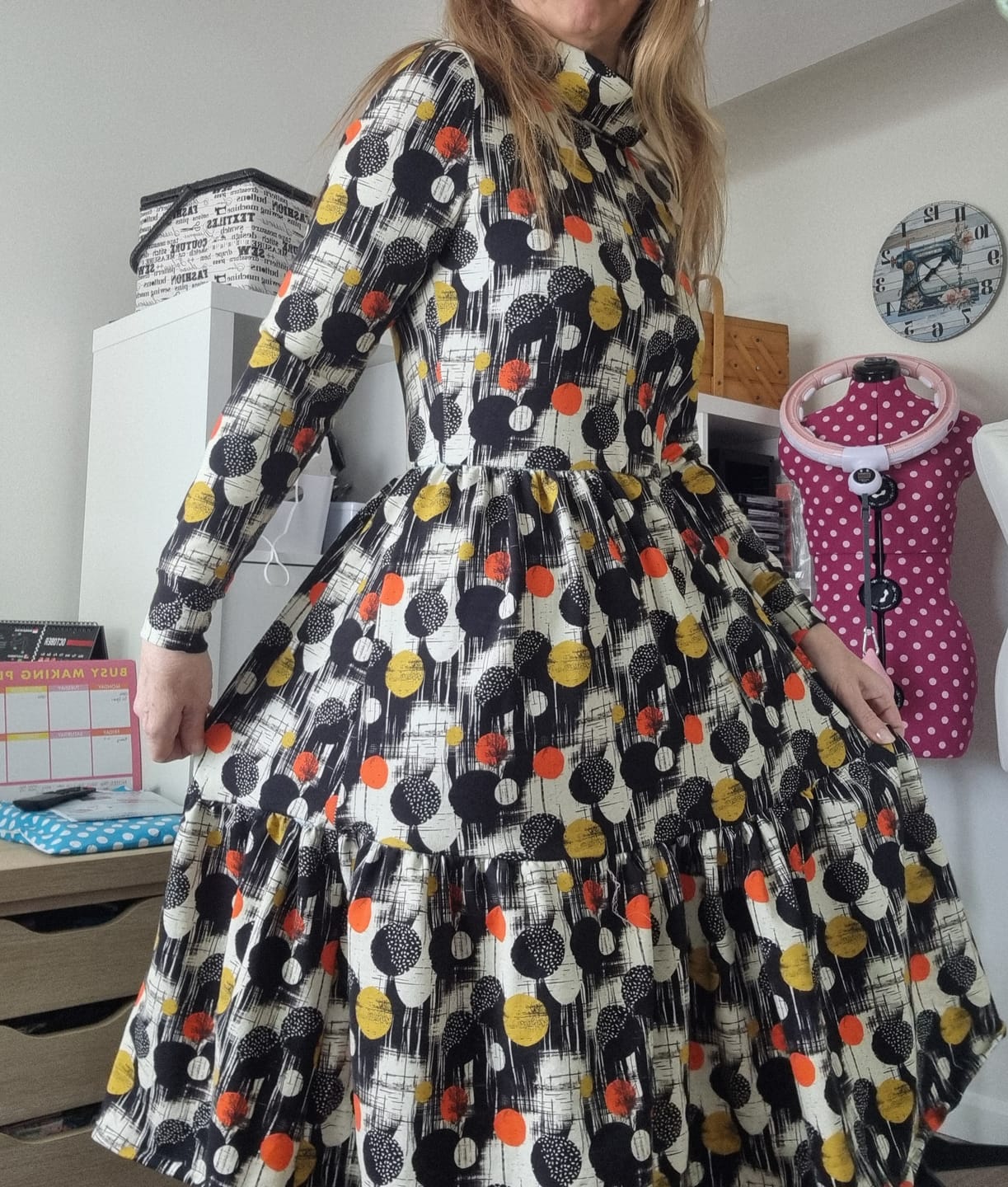 Customer photo review of Retro Rounds French Terry Fabric
