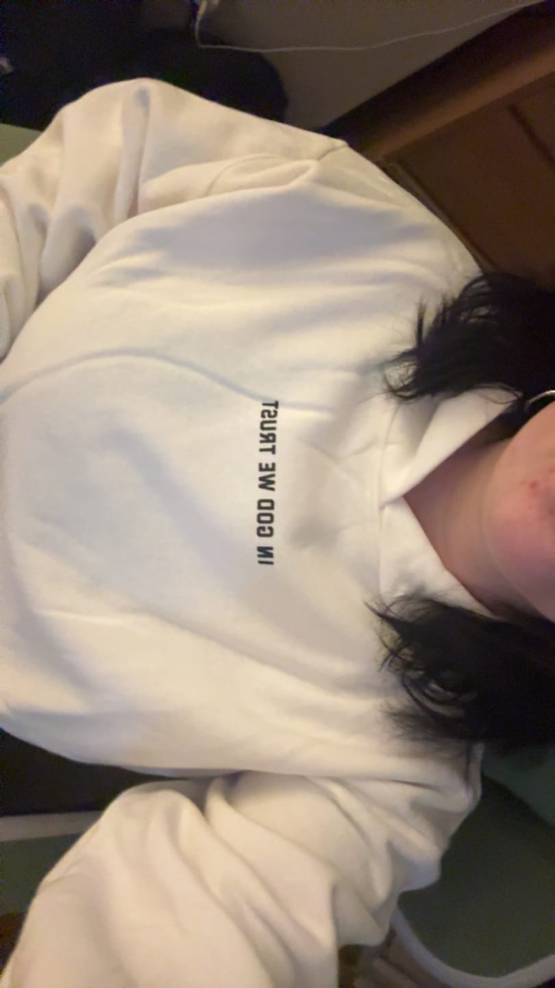 Customer photo review of God Bless America Hoodie