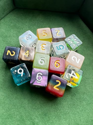 Customer photo review of D6 / W6 Würfel Mix