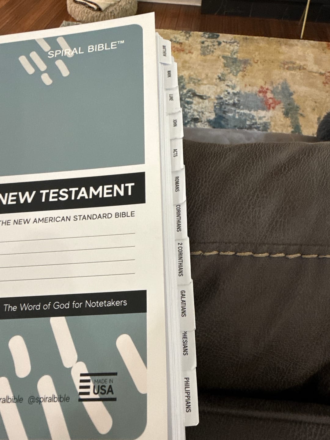 Customer photo review of Spiral Bible™ Tabs