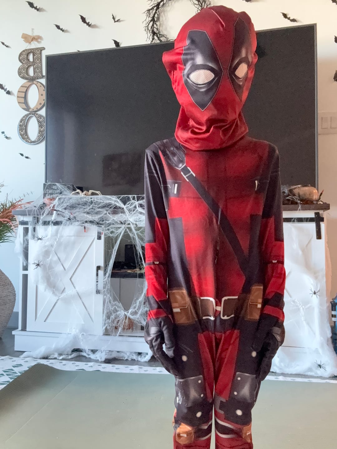 Customer photo review of Deadpool Costume for Kids and Adults