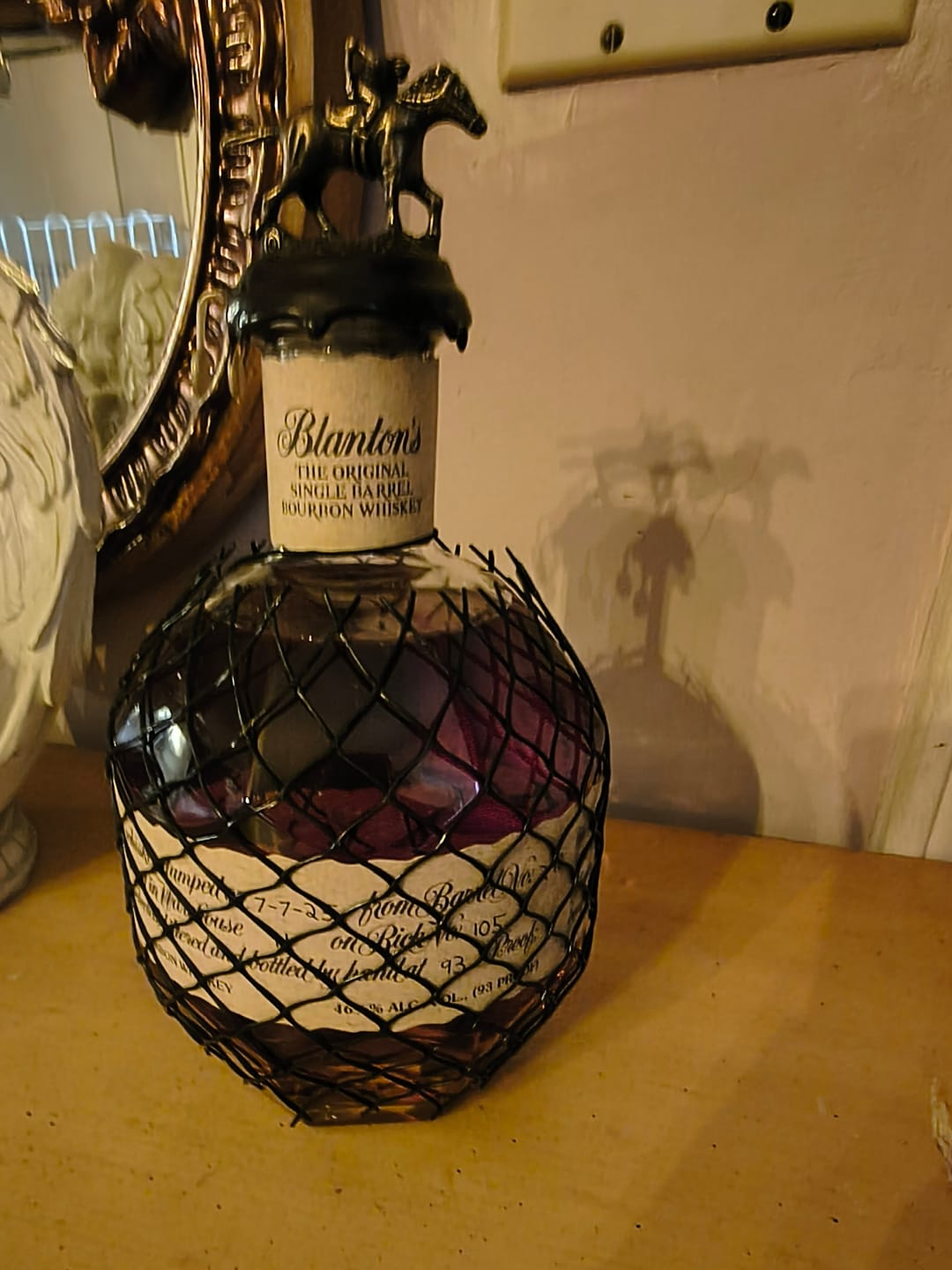 Customer photo review of Blanton's Single Barrel Bourbon Whiskey (750ml)
