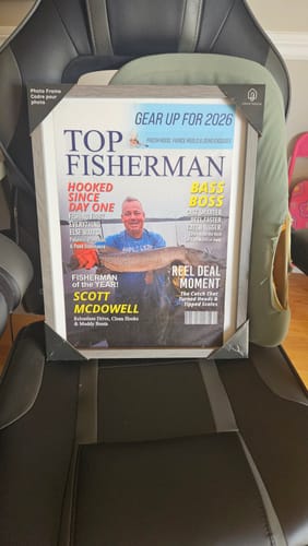 Customer photo review of Custom Fishing Magazine Cover, Personalized Fishing Gifts for Men, Fly Fishing Gifts for Him, Fishing Dad Gift, Angler Funny Fisherman Gift