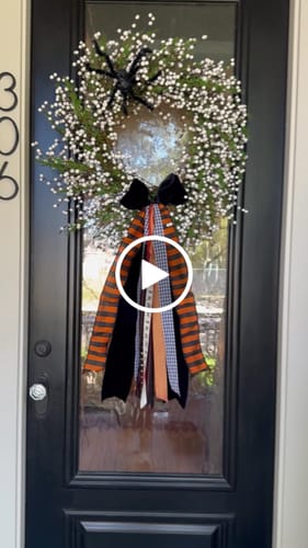 Customer video review of Black Magic Wreath Ribbon