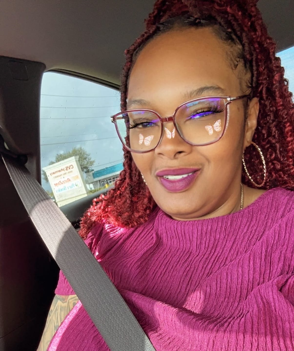 Customer photo review of Outre X-Pression Twisted Up Crochet Braid - 3X SPRINGY AFRO TWIST 16"