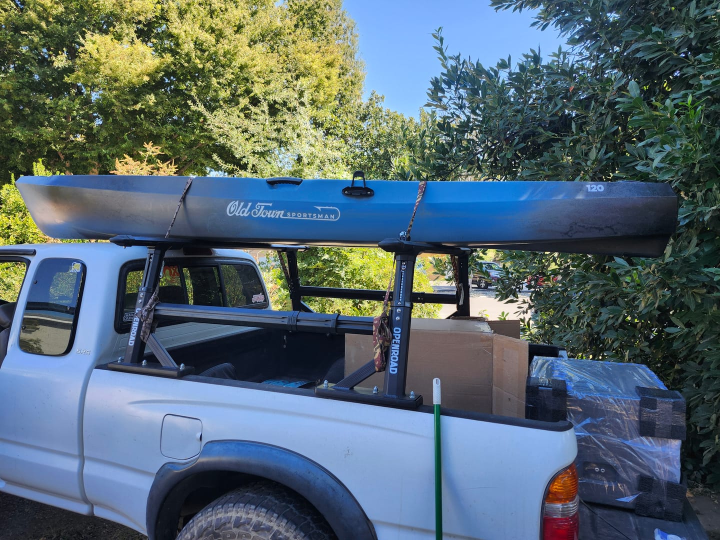 Customer photo review of OPENROAD Adjustable Bed Rack for Trucks