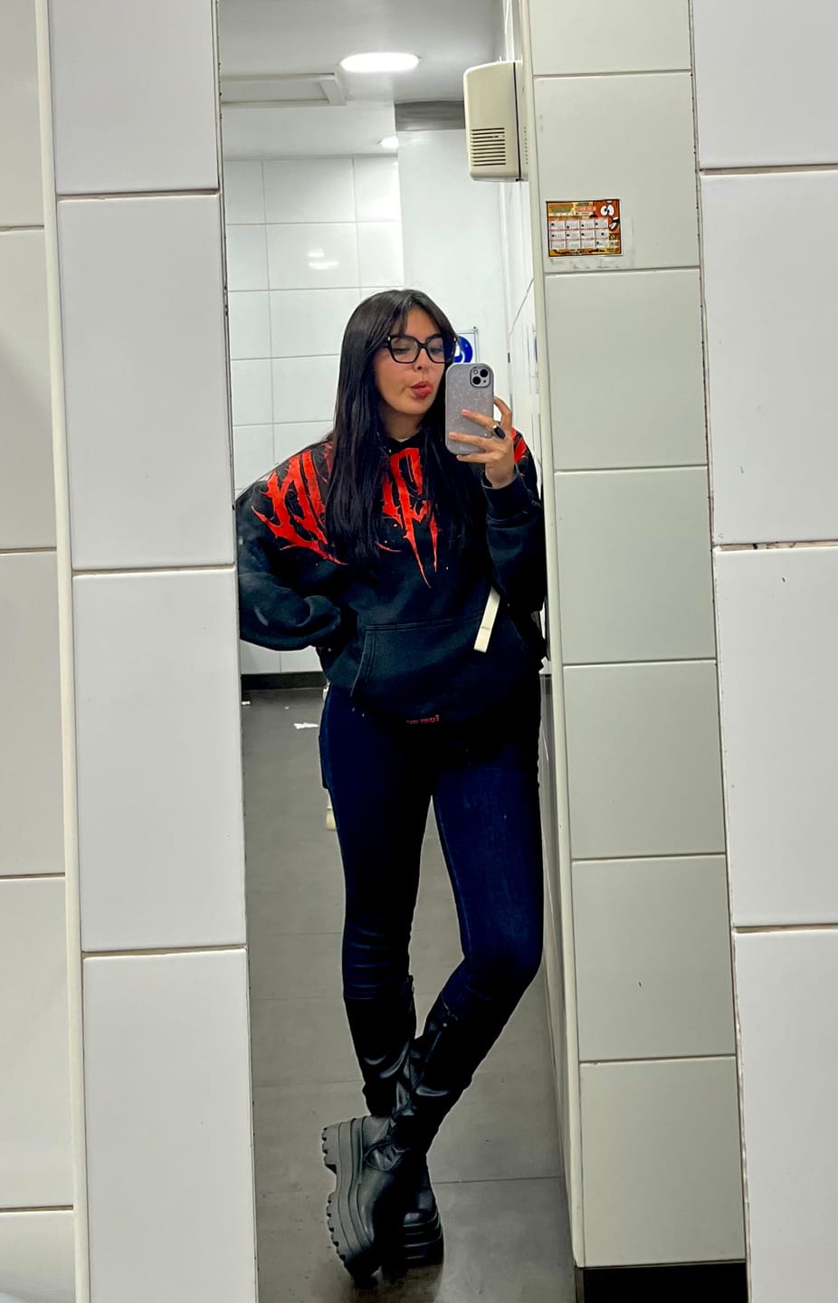 Customer photo review of HOODIE BLACK LETTER ART CO.