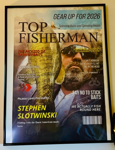 Customer photo review of Custom Fishing Magazine Cover, Personalized Fishing Gifts for Men, Fly Fishing Gifts for Him, Fishing Dad Gift, Angler Funny Fisherman Gift