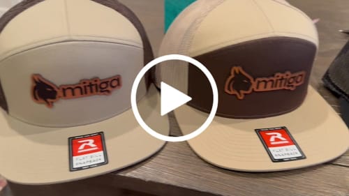 Customer video review of Flat Bill Seven-Panel Leather Patch Hat - Richardson 168