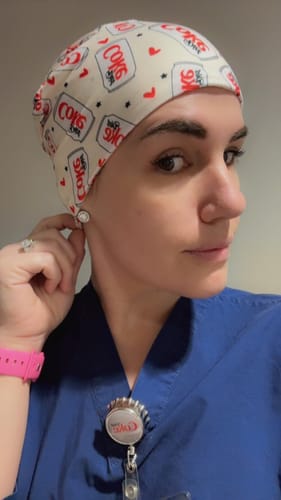 Customer photo review of DuoStyle Scrub Hat - Diet