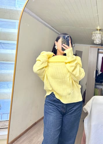 Customer photo review of SWEATER LINA AMARILLO