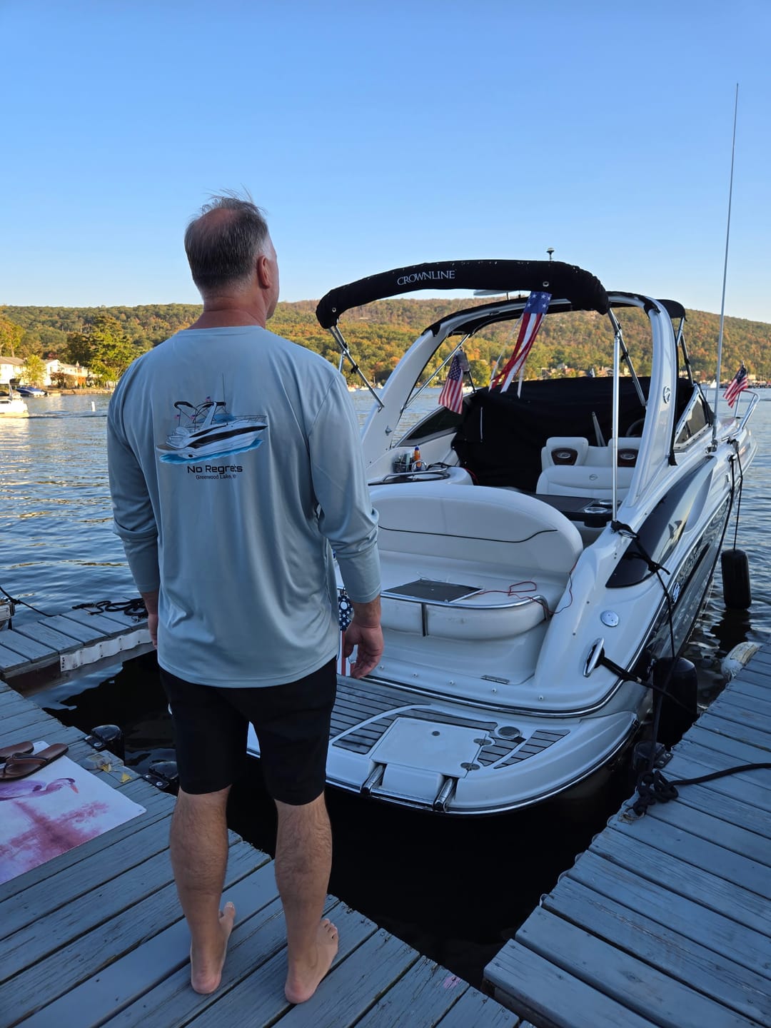 Customer photo review of Dri-FIT Long Sleeve Custom Boat Shirts