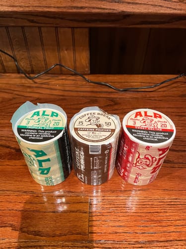 Customer photo review of Coffee Break Caffeine Pouches