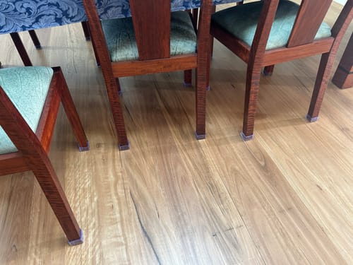 Customer photo review of Round Felt Silicone Chair Leg Protectors | Extra-Durable Chair Floor Protectors