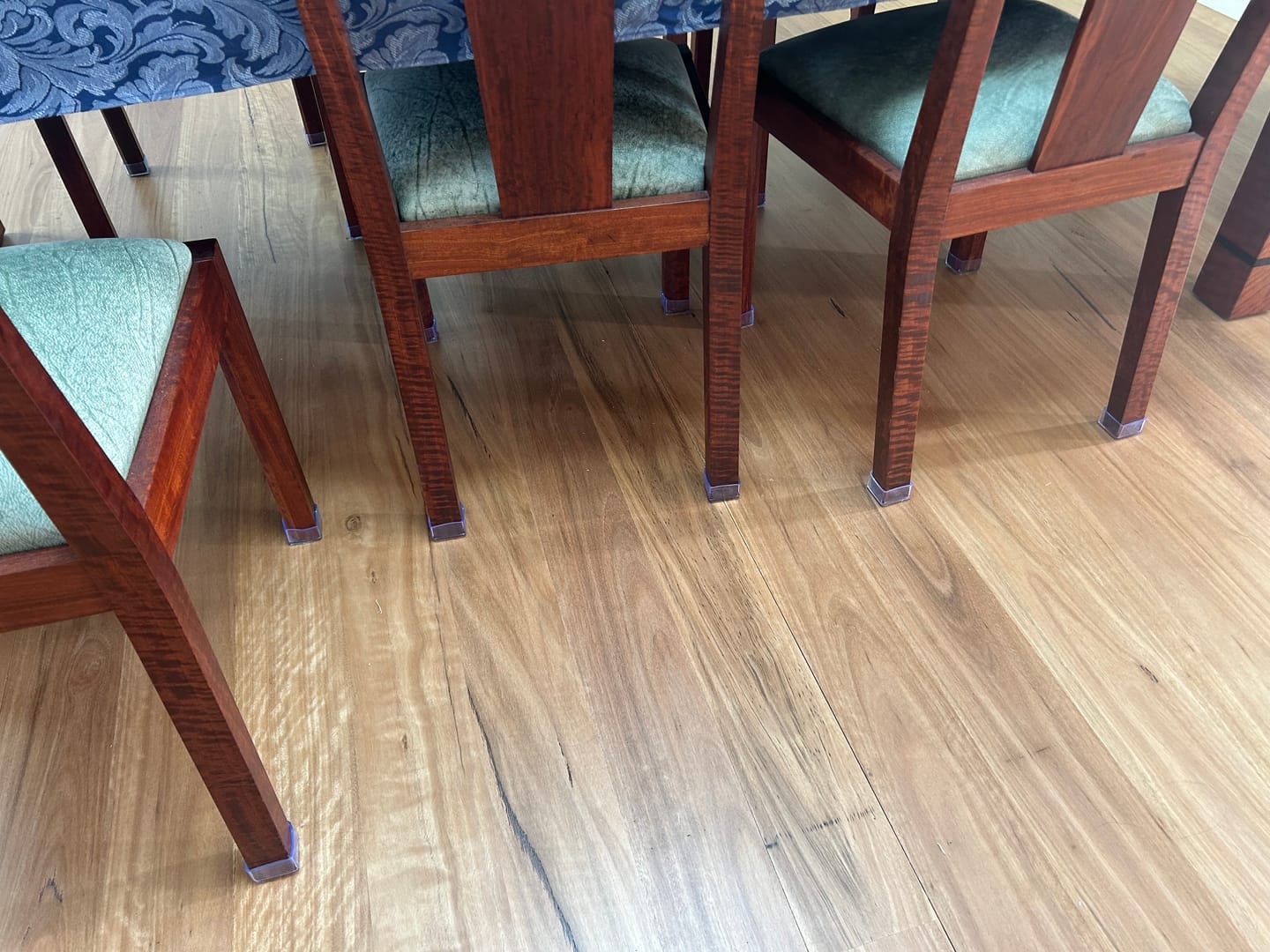 Customer photo review of Round Felt Silicone Chair Leg Protectors | Extra-Durable Chair Floor Protectors