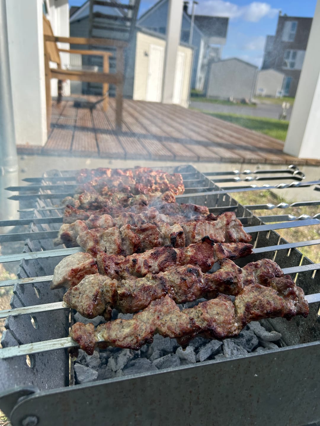 Customer photo review of Lamm-Schaschlik Knoblauch-Pfeffer – würzig mariniert aus der Keule | mySchaschlik