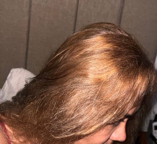 Customer photo review of Instant Dye Shampoo