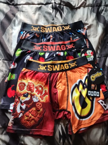 Customer photo review of SWAG - 3 PACK Halloween Boxers Mystery Bag