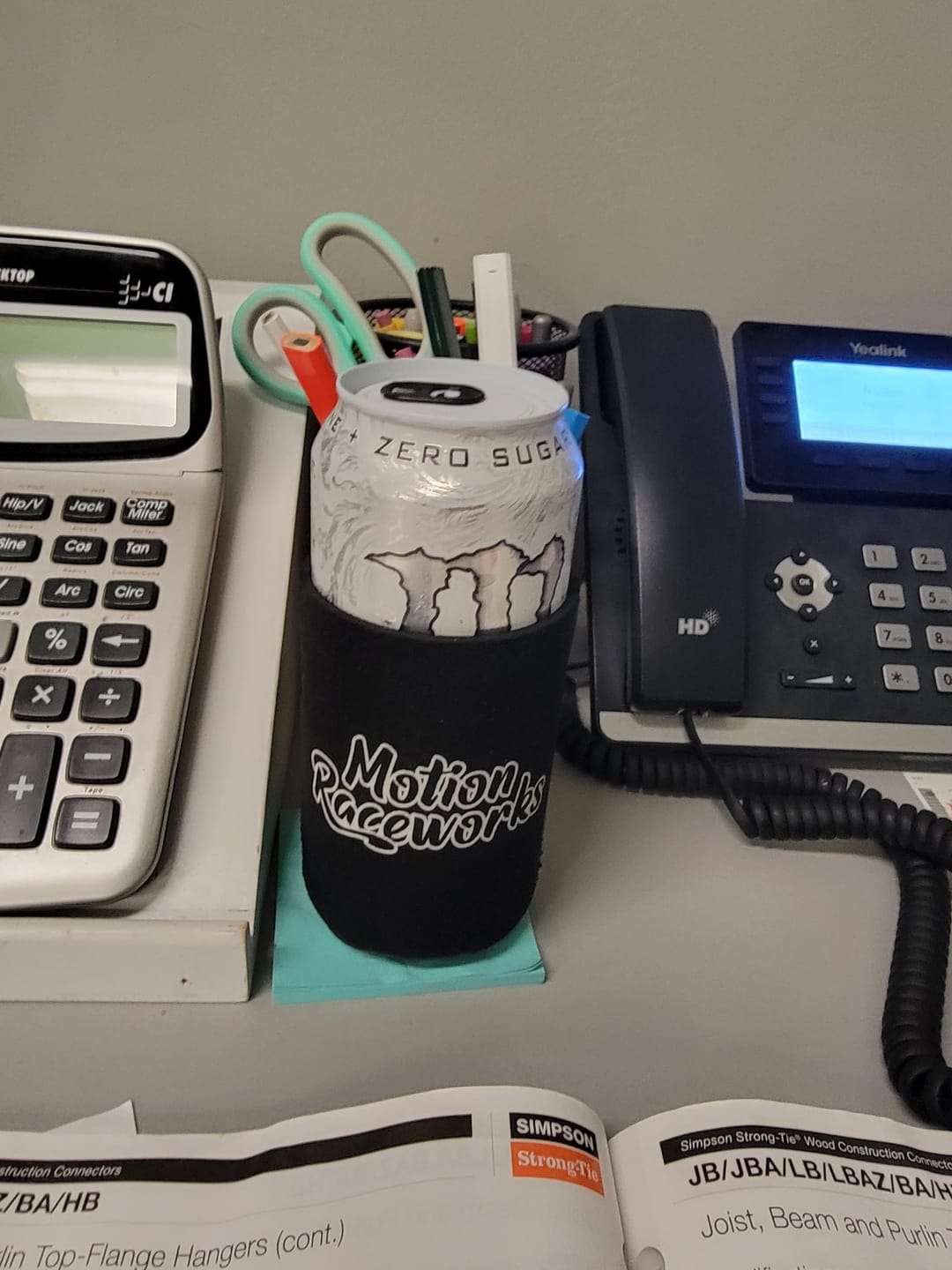 Customer photo review of Black Motion Logo Retro Koozie
