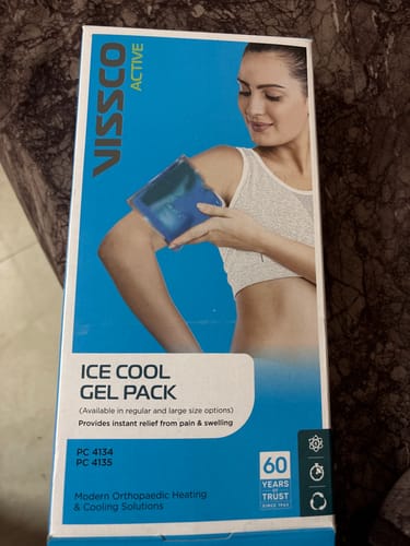 Customer photo review of Icecool Gel Pack | Re-Freezable for Instant Pain Relief & Swelling (Blue)