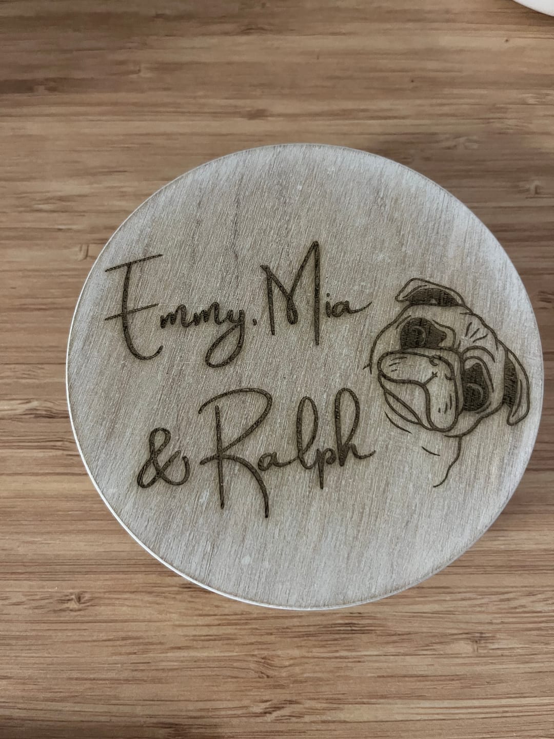 Customer photo review of Custom Candle Lid