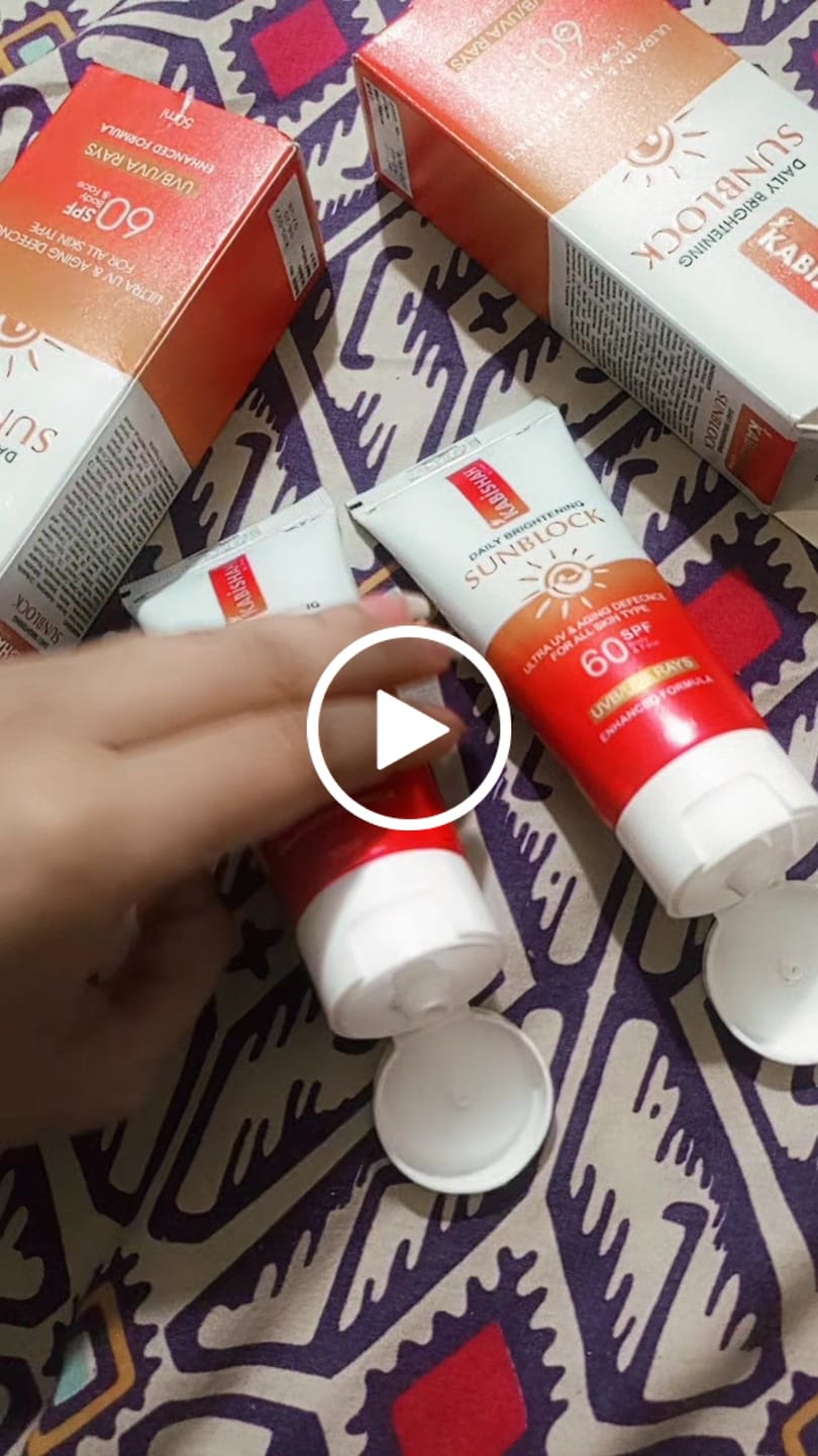 Customer video review of LuminaGuard Daily Brightening Sunblock Double Pack Bundle.