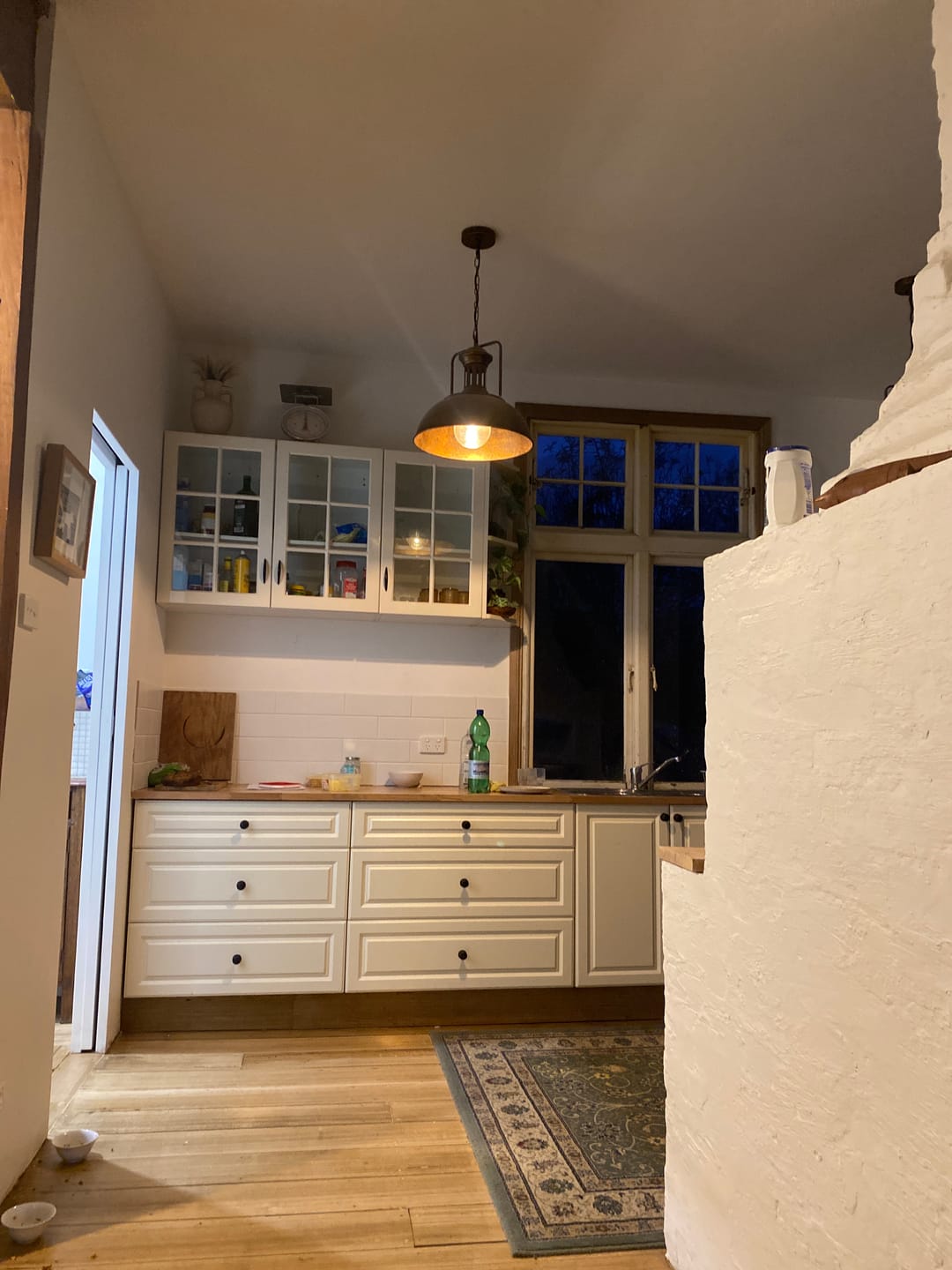 Customer photo review of Farmhouse Rustic Rusty Dome Pendant Light