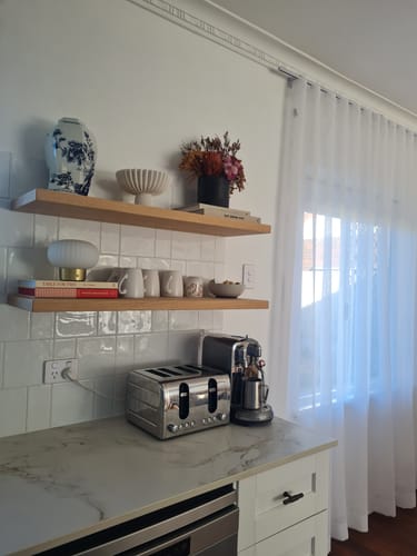 Customer photo review of Floating Shelf