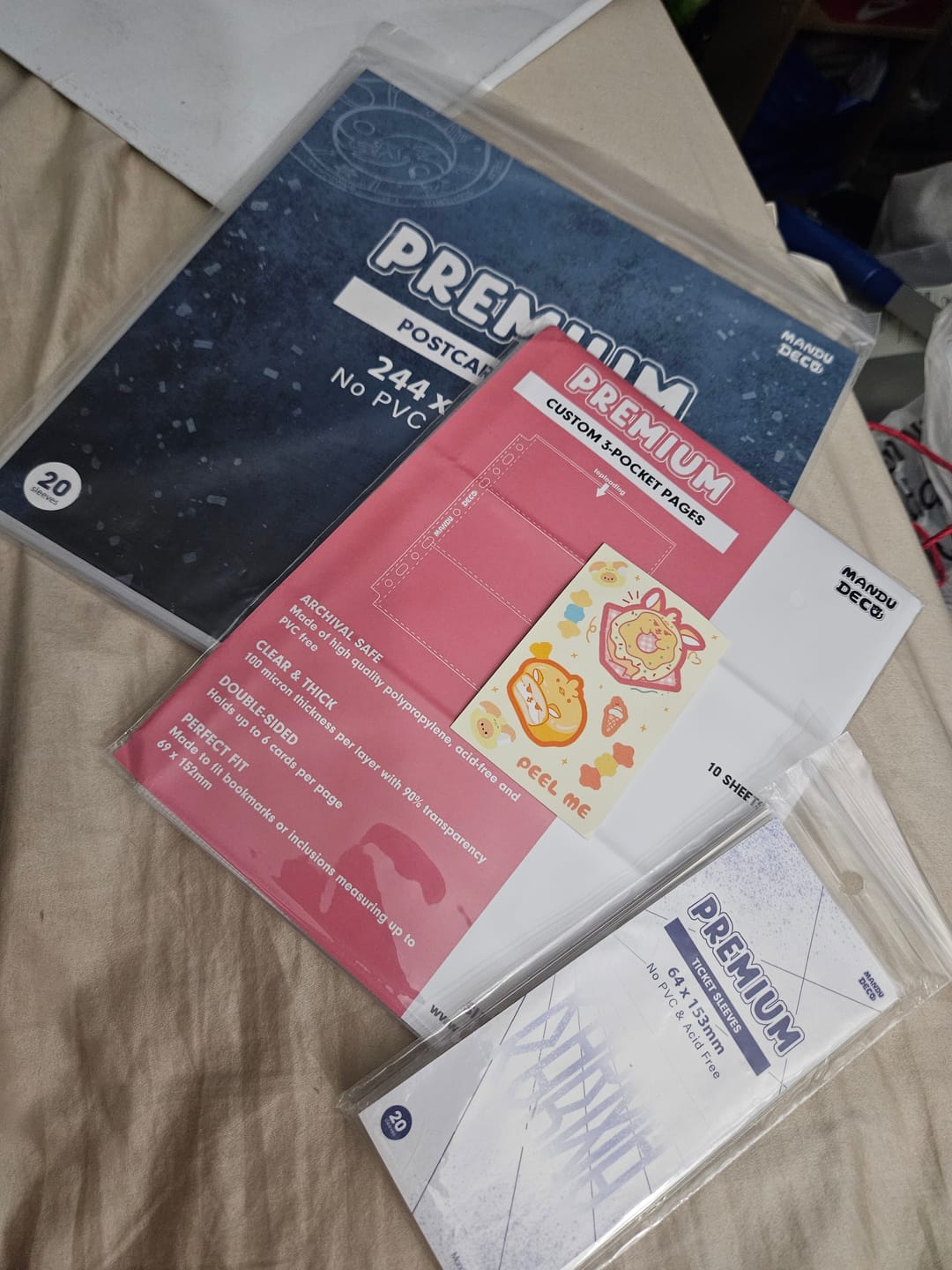 Customer photo review of LIMITED EDITION: PREMIUM PLAYER TICKET SLEEVES (64x153MM)