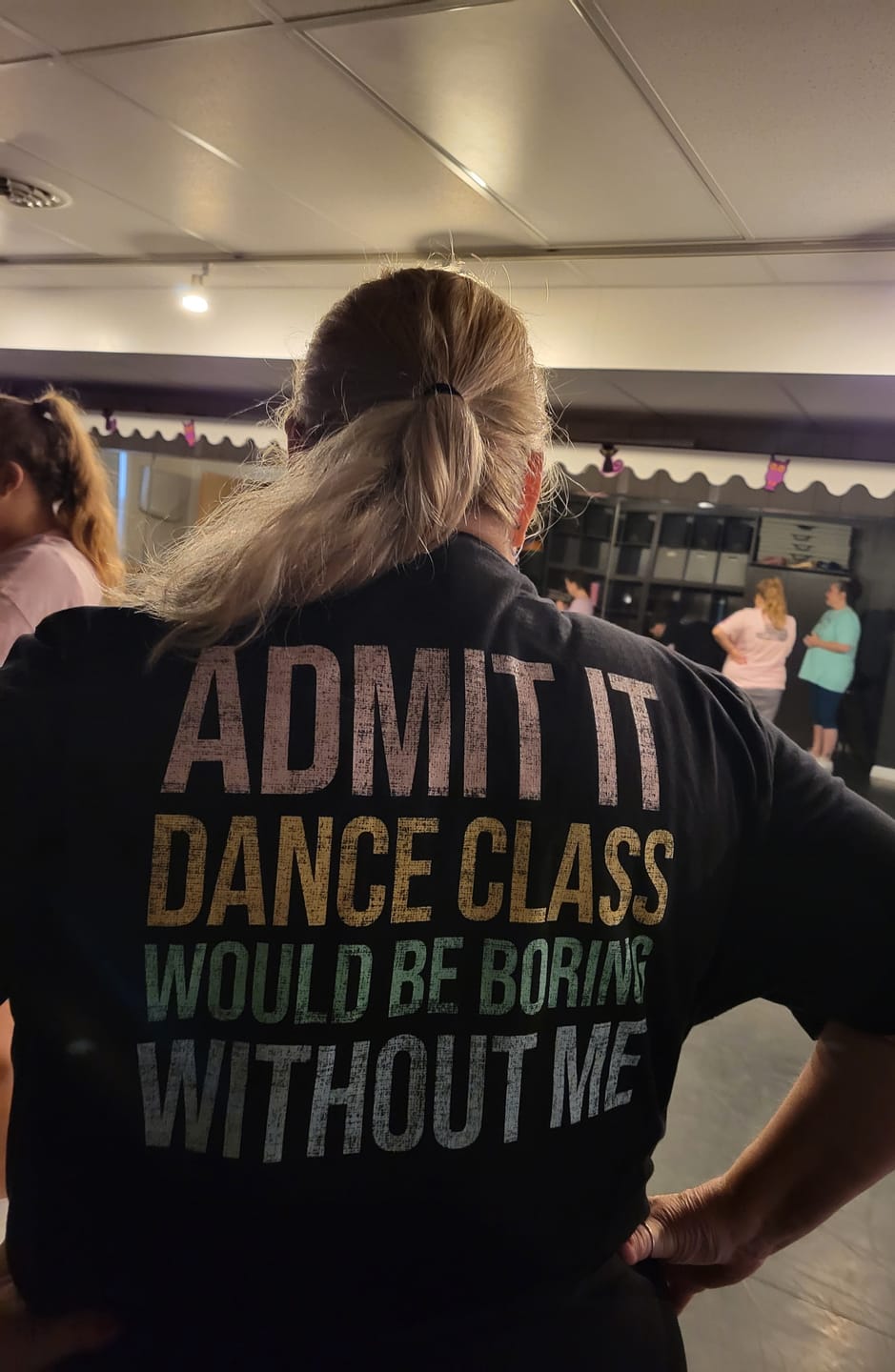 Customer photo review of Admit It BACK PRINT T-shirt