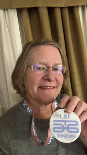 Customer photo review of Liza Crew Neck Tee - Graphite Heather