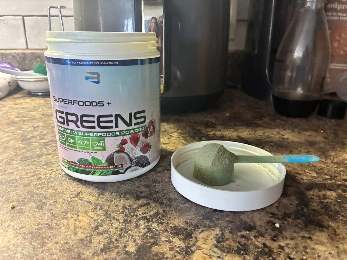 Customer photo review of Believe Supplements - Superfoods + Greens - 300g