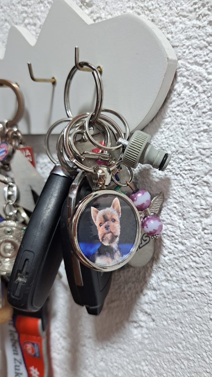 Customer photo review of Schlüsselanhänger mit Hundefoto