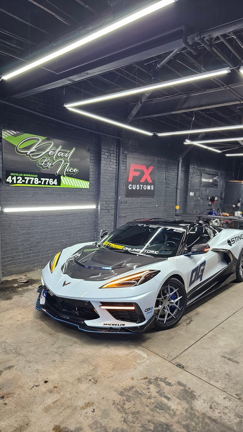 Customer photo review of 2020-Up Corvette C8 Sequential LED DRL Light Bar Bezel Insert