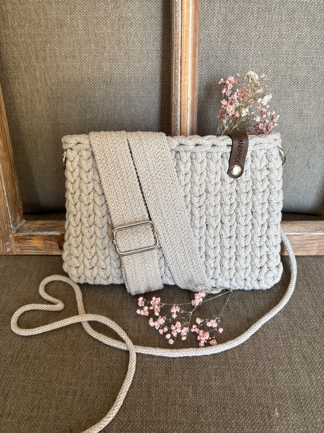 Customer photo review of Label Set mit Herz Ausschnitt - Häkelkorb Label - aus Kunstleder
