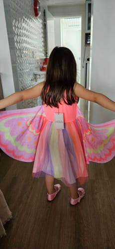 Customer photo review of Fantasia de Borboleta em Malha UV e Tule 85746 Infanti Infantil Menina